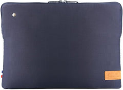 Mobilis Housse pour Ordinateur Portable - 12.5-14 Pouces - Compatible MacBook Pro 13'' & MacBook Pro 14'' - Fabriquée en France - 25% recyclée - Bleu Nuit - La Frenchie