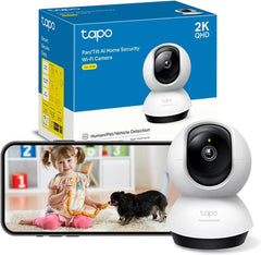 TP-Link Tapo C220 2K QHD Pan & Tilt Wifi Beveiligingscamera voor Binnen