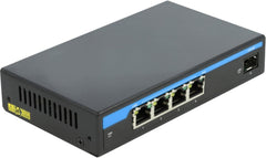 Delock Gigabit Ethernet Switch - 4 Poorten PoE + 1x SFP