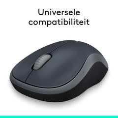 Logitech M185 Mouse, Wireless Swift Grey, 910-002238