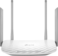 TP-Link AC1200 draadloze dual-band router, 5 100Mbps-poorten, 1 USB-poort, draadloos aan/uit, eenvoudige configuratie (Archer C50)