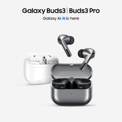 Samsung Galaxy Buds3 Pro Draadloze Bluetooth Hoofdtelefoon, Active Noise Cancelling (ANC), Adaptive Noise Cancelling (ANC), 360 Audio, In-ear hoofdtelefoon met HiFi-Sound, Wit, Incl. Anymode Clear