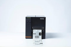 Brother TJ-4005DN Industriële Thermodirect-labelprinter met 203 DPI afdrukresolutie, 152 mm/sec. afdruksnelheid, USB, USB-host, serieel en optionele LAN/WLAN-interface, zwart