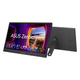 ASUS ZenScreen MB166CR draagbare monitor 16 inch (15,6), Full HD (1920 x 1080), IPS, USB Type-C, anti-flikkering, blauwlichtfilter, ontspiegeld oppervlak, 360 graden standaard, zwart