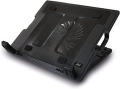 ACT AC8110 Ergonomische Laptopstandaard met Koeler - Tot 17.3 inch - Zwart