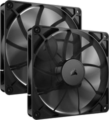 Corsair RS140 140mm PWM Ventilatoren Dual Pack - Zwart