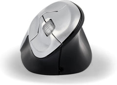 BakkerElkhuizen Grip Mouse Wireless, Ergonomische Verticale Muis, Rechtshandig, Draadloos, Zilver/Zwart