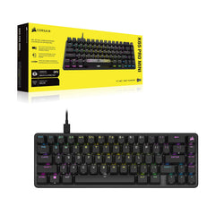 CORSAIR K65 PRO MINI RGB 65% Optical Mechanical Gaming Keyboard - OPX Schakelaars - PBT Double-Shot Keycaps - iCUE Compatibel - QWERTY NA Layout - Zwart