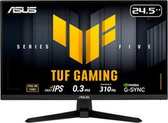 ASUS TUF Gaming Serie 5 VG259QMR5A, 24,5 inch FHD Fast IPS Gaming Monitor (1920 x 1080), 310Hz, 0,3ms (GTG) reactietijd, compatibel met G-SYNC en AMD FreeSync Premium, ELMB SYNC, 99% sRGB, zwart