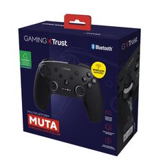 Trust Gaming GXT 542 Muta Draadloze Controller Nintendo Switch & PC, Bluetooth / 2.4GHz / USB, 75% Gerecycled Materiaal, Oplaadbare Accu, Wireless Gamepad voor Console, iOS, Android, Windows 10/11