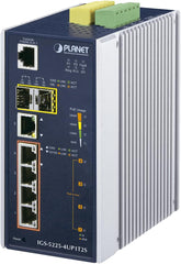 Planet IGS-5225-4UP1T2S Industriële Managed Gigabit PoE Switch - 4x PoE, 2x SFP