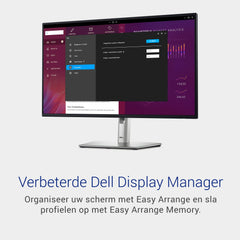 Dell P2725H 27" Full HD (1920x1080) Monitor, 100Hz, IPS, 5ms, 99% sRGB, USB-C, DisplayPort, HDMI, VGA, 4x USB, 3 Jaar Garantie, Zwart