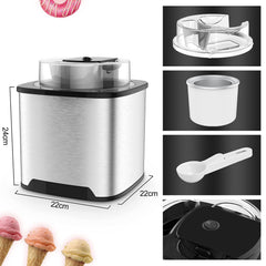 IJsmachine 2L - Zachte IJsproductie met Transparant Deksel en Recepten