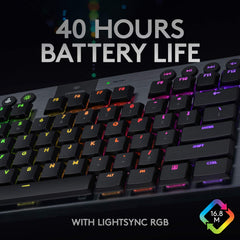 Logitech G G915 TKL QWERTY Bluetooth-toetsenbord, Pan Nordic zwart