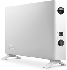 De'Longhi HSX2320F Convectorkachel, Elektrische Verwarming met 3 Vermogensniveaus, Extra Ventilator, 24-uurs Timer, 2000W, Wit