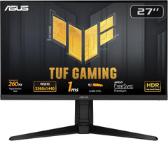 ASUS 27 inch Gaming Monitor - QHD (2560x1440) - 260Hz - 1ms - DisplayHDR 400 - Zwart