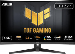 ASUS TUF Gaming VG32WQ3B 31,5 inch gaming monitor (QHD, gebogen, 180 Hz, ELMB, FreeSync, 1ms GTG (minimaal 0,5 ms), 90% DCI-P3, HDR, DisplayWidget Center)