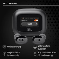 JBL Live Buds 3 - Echte draadloze oordopjes met ruisonderdrukking, 40 uur totale weergave, draadloos opladen, 6 microfoons voor perfecte gesprekken, meerpuntsaansluiting, IP55 waterdicht en stofdicht