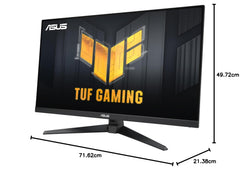 ASUS TUF Gaming VG328QA1A - 31,5 Zoll Full HD Monitor - 170 Hz, 1ms MPRT, FreeSync Premium, GameFast Input, ELMB Sync - VA Panel, 16:9, 1920x1080, DisplayPort, HDMI, Speaker