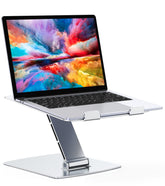 Glangeh Opvouwbare laptopstandaard, ergonomische aluminium laptopstandaard, laptopstandaard compatibel met MacBook Air Pro, XPS en meer laptops van 10-16 inch
