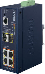 Planet IGS-5225-4P2S Industriële Managed Gigabit PoE+ Switch met 2x SFP