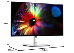Dell U2724D UltraSharp 27" QHD (2560x1440) Monitor, 120Hz, IPS Black, 5ms, 98% DCI-P3, 2x USB-C, 2x DisplayPort, HDMI, 3x USB, 3 Jaar Garantie, Zilver
