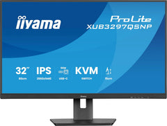 32" iiyama XUB3297QSNP-B1 IPS 1ms HDMI/DP/USB Dock speakers