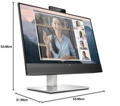 HP E24mv G4 Konferenzmonitor 60,45cm (23,8 Zoll) (Full HD, IPS, 5ms, HDMI, Displayport, Webcam)