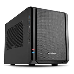 Sharkoon QB One PC-behuizing (Mini-ITX, 2X 2,5/3,5 interne, 2X USB 3.0/2.0), Zwart