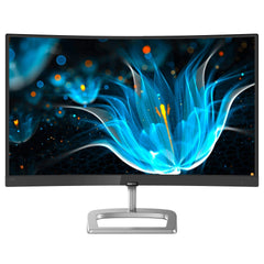 Philips 248E9QHSB Curved Monitor 23,6 inch, VGA, HDMI, 1920 x 1080, 75 Hertz, FreeSync, 4 ms reactietijd, zwart