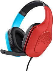 Trust GXT 416S Zirox Gaming Headset - Nintendo Switch - Rood/Blauw