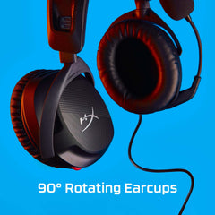 HYPERX 519T1AA Cloud Stinger 2 – Lichtgewicht over-ear headset met microfoon, Swivel-to-mute-functie, 50 mm drivers, pc-compatibel, zwart