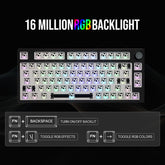 EPOMAKER TH80 Pro 75% 80 toetsen, hot-swappable triple mode, mechanisch gamingtoetsenbord, PCB montageplaatkit met demper schuimstoffen, compatibel met 3/5-pins schakelaar voor WIN/MAC/PS4/PS5/Xbox