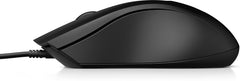 HP 100 Muis (Bedraad USB) Zwart