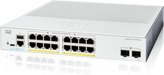 Cisco Katalysator 1200-16P-2G Slimme Schakelaar, 16 Haven GE, PoE, 2x1GE SFP, Beperkte Levenslange Bescherming (C1200-16P-2G)