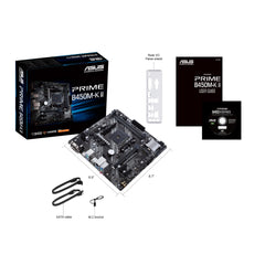 Asus Prime B450M-K II motherboard socket AM4 (mATX, AMD Ryzen, DDR4 memory, M.2, SATA 6Gbit/s, USB 3.1 Gen 2 Type-A)