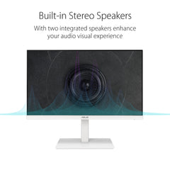 ASUS VA24EQSB-W Business Monitor – 23.8 inch, Full HD, IPS, Frameless, 75Hz, Adaptive-Sync, Low Blue Light, Flicker Free, Ergonomic Design