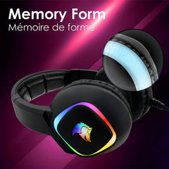 EMPIRE GAMING - Dark Rainbow G-HD10 Headset Gamer - Multiplatform -Met High Definition Stereo–Flexibele en Omnidirectionele Microfoon -Compatibel met PS4, Xbox One, Smartphones, Tablets, PC en MAC