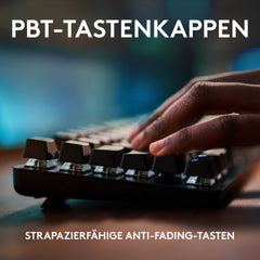 Logitech G413 TKL SE Mechanisch Gaming Toetsenbord - Compact, Duitse QWERTZ indeling - Zwart