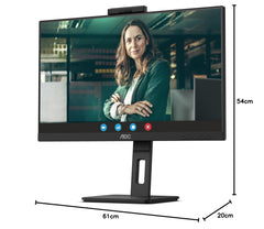 AOC Q27P3CW écran plat de PC 68,6 cm (27") 2560 x 1440 pixels Quad HD LED Noir
