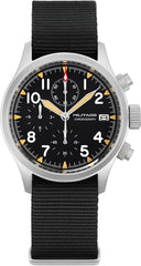 watchdives Militado militaire chronograaf, 39 mm, pilotenhorloge met saffierkristal, VK61, lichtgevende kwartshorloge voor heren, sporthorloge, waterdicht, 100 m, met nylon armband