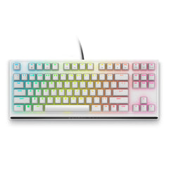 Alienware AW420K Gaming Toetsenbord zonder Numeriek Gedeelte, Compact Ontwerp, CHERRY MX Red Switches, USB, Anti-Ghosting, N-Key Rollover, AlienFX RGB Verlichting, QWERTY Toetsenbord - Lunar Light