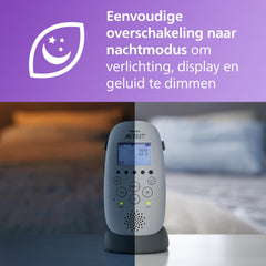 Philips Avent SCD733 Babyfoon - DECT Technologie met Nachthuisje en Projectie