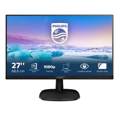 Philips 273V7QJAB/00 68 cm (27 inch) monitor (VGA, HDMI, 5 ms reactietijd, DisplayPort, 1920 x 1080, 60 Hz, met luidspreker) zwart