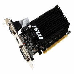 Msi NVIDIA GeForce GT 710 2GD3H Lp Nvidia Geforce Hdmi Dvi-D D-Sub Grafische Kaart, Pci Express 2.0 X16, 2048Mb Ddr3, 64 Bit, Zwart