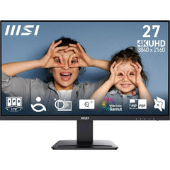 MSI PRO MP273U - 27 Inch 4K UHD IPS Monitor - Ingebouwde Speakers