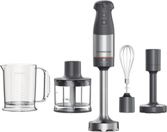Kenwood Triblade XL+ HBM60.307GY Staafmixer 1000W met Hakmolen, Pureerstamper & Garde - Grijs