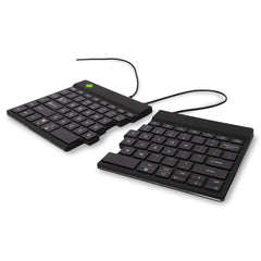 R-Go Tools RGOSP-USWIBL Split Break Ergonomisch Toetsenbord, Gesplitste toetsenbord, Compact, Met pauze indicator, QWERTY (US) Layout, Bedraad, Zwart
