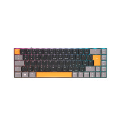 CHERRY MX-LP 2.1 Compact Wireless, compact draadloos gamingtoetsenbord met 68 toetsen, Britse lay-out (QWERTY), RGB-achtergrondverlichting, MX Low Profile Speed mechanische schakelaars, zwart