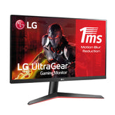 LG 24MP60G-B - UltraGear 24-inch Full HD-gamingmonitor, 75 Hz, 5 ms, 1000:1, 250 nit, NTCS 72%, 16:9, HDMI, DisplayPort, AMD FreeSync-technologie, universele connectiviteit, kleur zwart